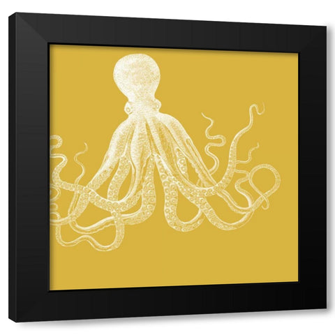 Saturated Sea Life I Black Modern Wood Framed Art Print with Double Matting by Vision Studio