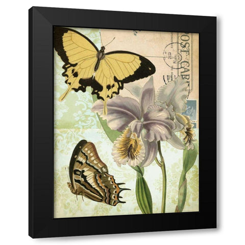 Natures Tapestry I Black Modern Wood Framed Art Print with Double Matting by Vision Studio