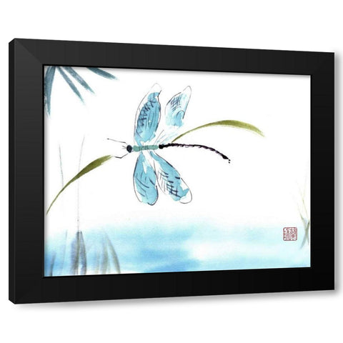 The Light Touch Black Modern Wood Framed Art Print by Parker, Nan Rae