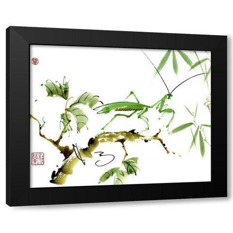 Shall We Dance Black Modern Wood Framed Art Print by Parker, Nan Rae