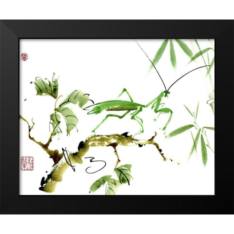 Shall We Dance Black Modern Wood Framed Art Print by Parker, Nan Rae