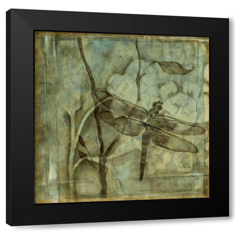 Small Ethereal Wings II Black Modern Wood Framed Art Print with Double Matting by Goldberger, Jennifer