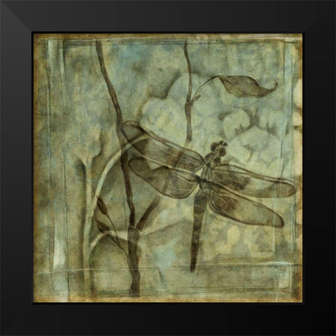 Small Ethereal Wings II Black Modern Wood Framed Art Print by Goldberger, Jennifer