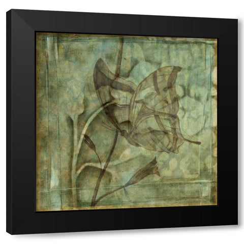 Small Ethereal Wings V Black Modern Wood Framed Art Print with Double Matting by Goldberger, Jennifer