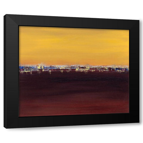 Harbor Light II Black Modern Wood Framed Art Print by Gordon, Sharon