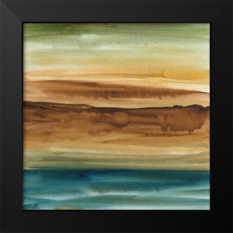 Vista Abstract I Black Modern Wood Framed Art Print by Harper, Ethan