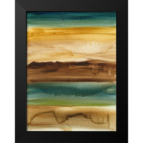 Vista Abstract V Black Modern Wood Framed Art Print by Harper, Ethan