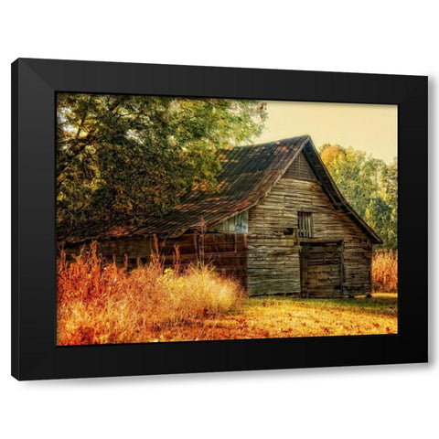 Barn Loft Memories Black Modern Wood Framed Art Print by Head, Danny