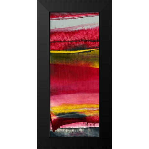 Magenta Solstice I Black Modern Wood Framed Art Print by Gordon, Sharon