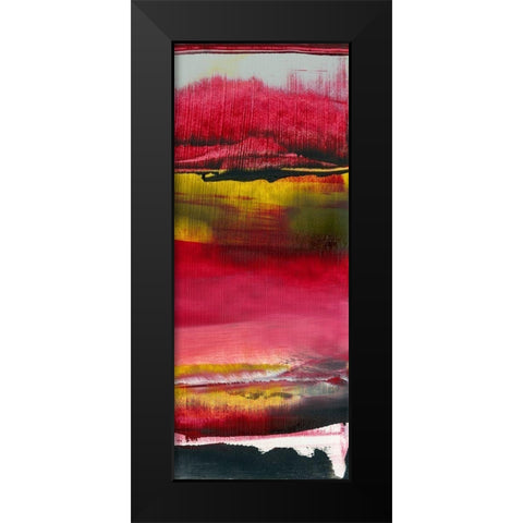 Magenta Solstice II Black Modern Wood Framed Art Print by Gordon, Sharon