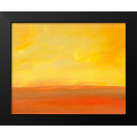 The Plains I Black Modern Wood Framed Art Print by Gordon, Sharon