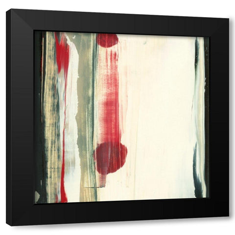 A Round I Black Modern Wood Framed Art Print by Gordon, Sharon