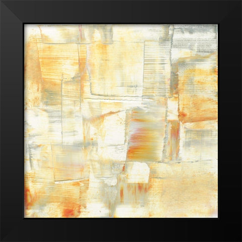 Techno II Black Modern Wood Framed Art Print by Gordon, Sharon