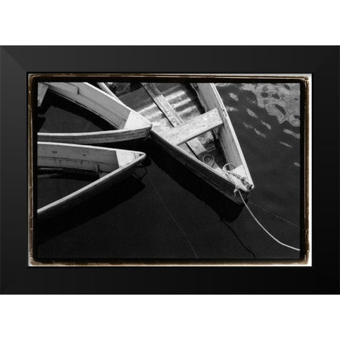 Dockside 3 Black Modern Wood Framed Art Print by DeNardo, Laura