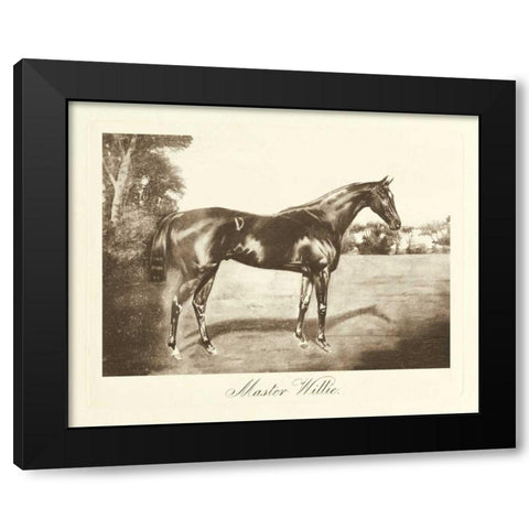 Master Willie Black Modern Wood Framed Art Print with Double Matting by Hailey, Clarence