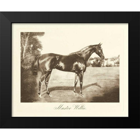 Master Willie Black Modern Wood Framed Art Print by Hailey, Clarence
