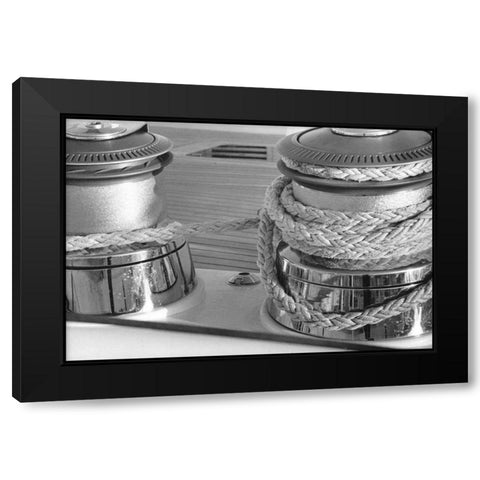 Rigged and Ready I Black Modern Wood Framed Art Print with Double Matting by DeNardo, Laura