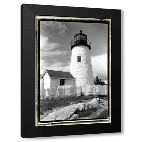 Pemaquid Point Light, Maine I Black Modern Wood Framed Art Print by DeNardo, Laura
