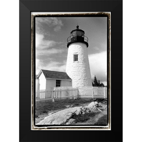 Pemaquid Point Light, Maine I Black Modern Wood Framed Art Print by DeNardo, Laura
