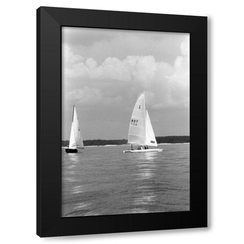 Ocean Breeze III Black Modern Wood Framed Art Print by DeNardo, Laura