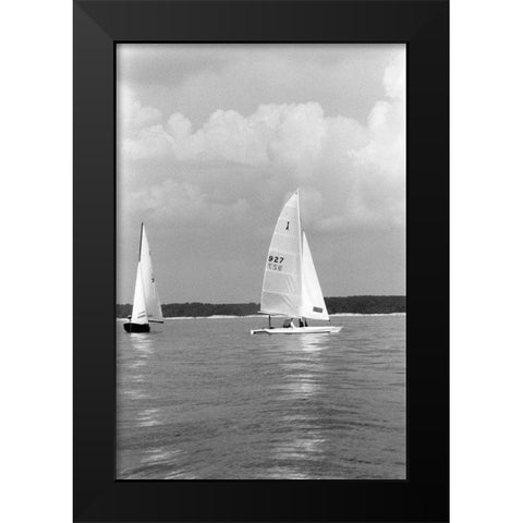 Ocean Breeze III Black Modern Wood Framed Art Print by DeNardo, Laura
