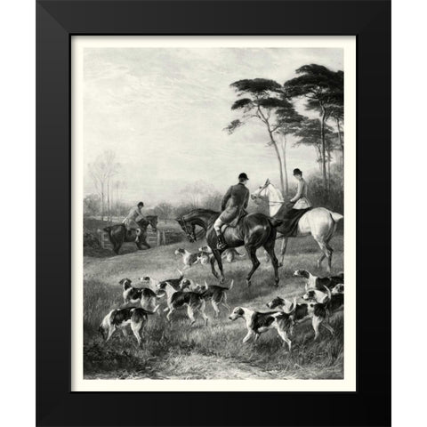 Homewards Black Modern Wood Framed Art Print by Lucas, Arthur