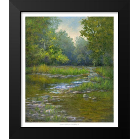 OBannon Creek Black Modern Wood Framed Art Print by Weber, Mary Jean
