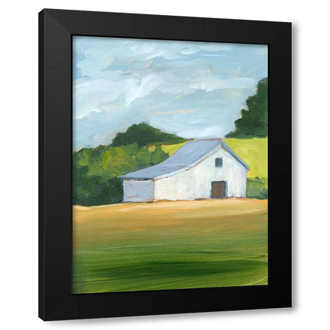 Rural Landscape I Black Modern Wood Framed Art Print with Double Matting by Harper, Ethan