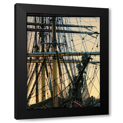 Rigging I Black Modern Wood Framed Art Print by Head, Danny