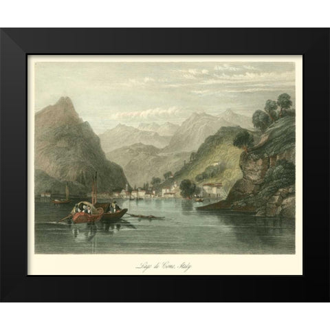 Lago di Como, Italy Black Modern Wood Framed Art Print by Leitch, W.L.