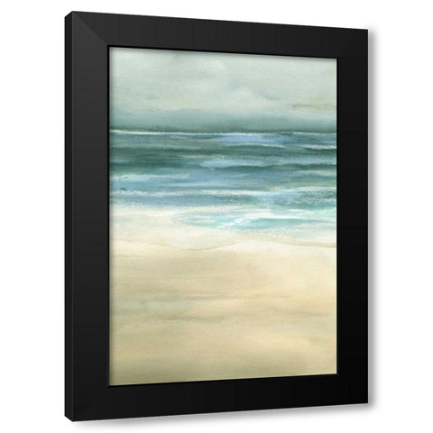 Tranquil Sea II Black Modern Wood Framed Art Print with Double Matting by Goldberger, Jennifer