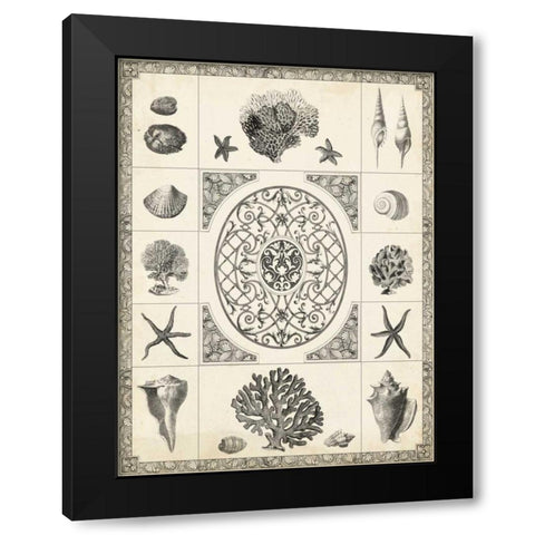 Natures Memento II Black Modern Wood Framed Art Print with Double Matting by Vision Studio