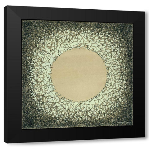 Lunar Eclipse I Black Modern Wood Framed Art Print by Lam, Vanna
