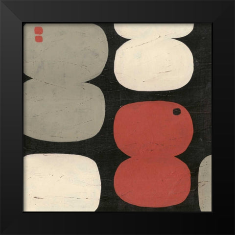 Figure Eight III Black Modern Wood Framed Art Print by Vess, June Erica