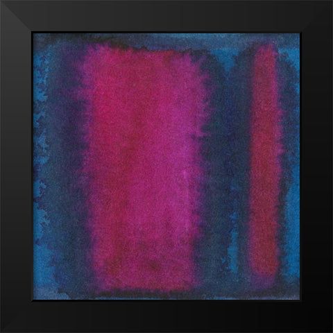 Indigo Meditation I Black Modern Wood Framed Art Print by Stramel, Renee W.
