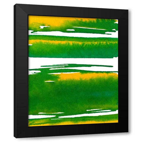 Saturated Spring I Black Modern Wood Framed Art Print with Double Matting by Stramel, Renee W.