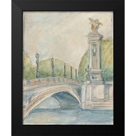 View of Paris V Black Modern Wood Framed Art Print by Harper, Ethan