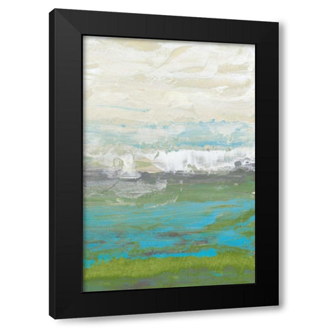 Heather Seas II Black Modern Wood Framed Art Print with Double Matting by Goldberger, Jennifer