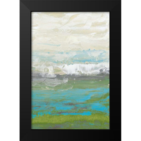 Heather Seas II Black Modern Wood Framed Art Print by Goldberger, Jennifer