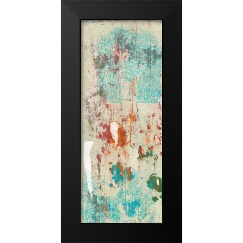 Layers Of Paint I Black Modern Wood Framed Art Print by Goldberger, Jennifer