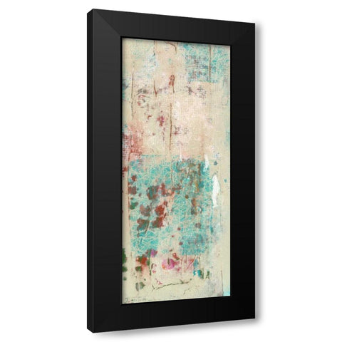 Layers Of Paint II Black Modern Wood Framed Art Print with Double Matting by Goldberger, Jennifer