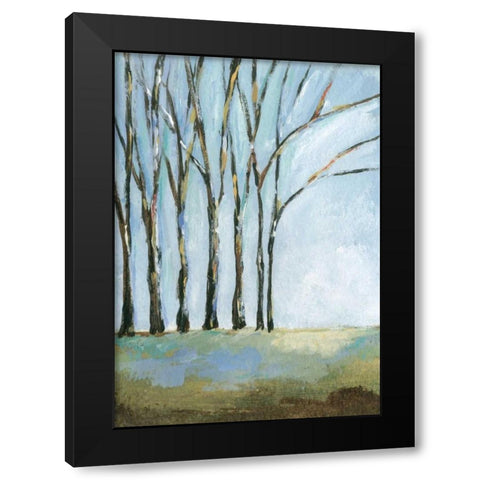 What Love Is Black Modern Wood Framed Art Print with Double Matting by Long, Christina