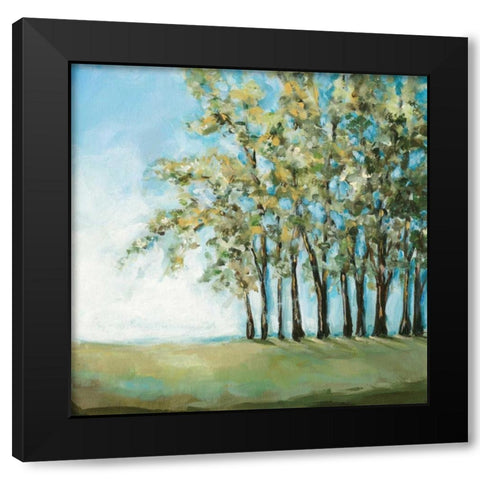 Tree in Summer Black Modern Wood Framed Art Print by Long, Christina