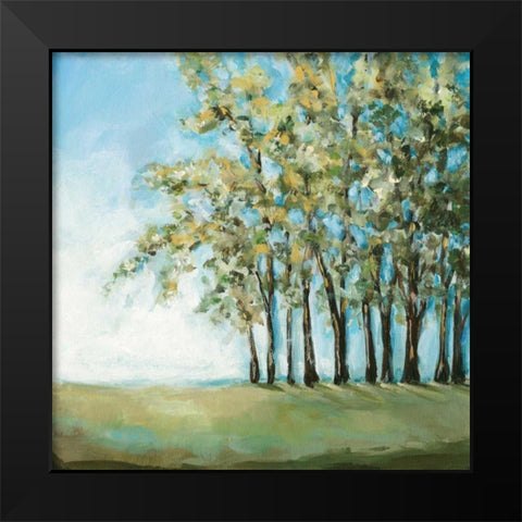 Tree in Summer Black Modern Wood Framed Art Print by Long, Christina