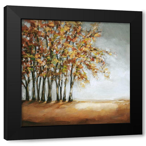 Tree in Fall Black Modern Wood Framed Art Print by Long, Christina