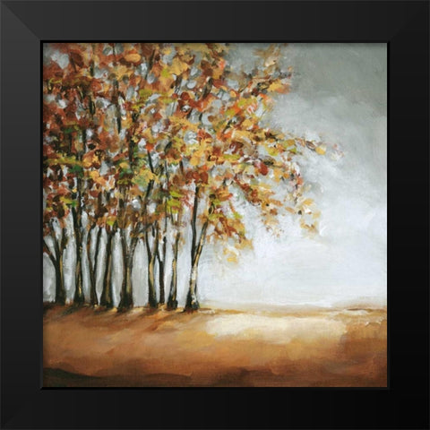 Tree in Fall Black Modern Wood Framed Art Print by Long, Christina