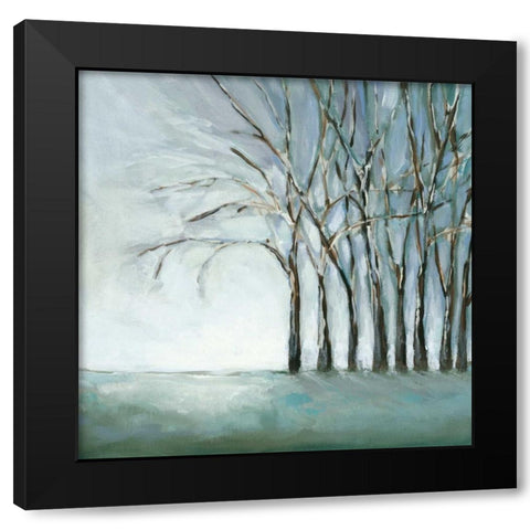 Tree in Winter Black Modern Wood Framed Art Print by Long, Christina
