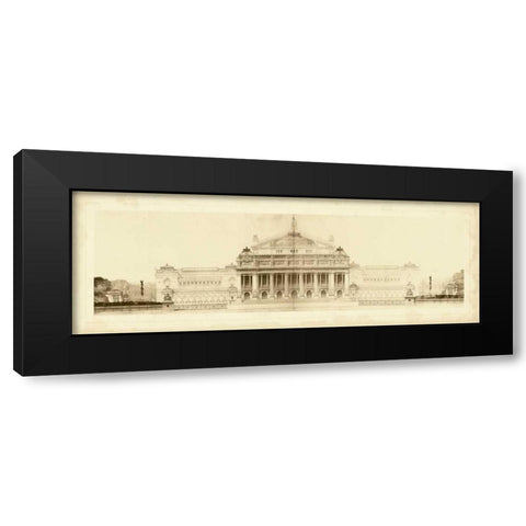 Les Grand Prix de Rome II Black Modern Wood Framed Art Print with Double Matting by Le Deley