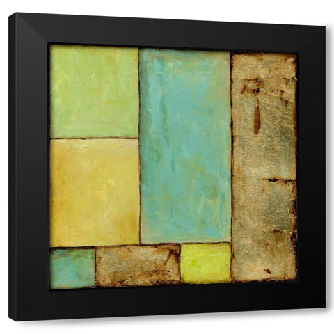 Stained Glass Window II Black Modern Wood Framed Art Print by Goldberger, Jennifer