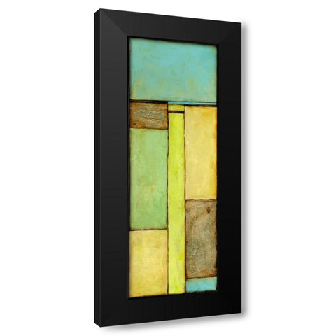 Stained Glass Window V Black Modern Wood Framed Art Print with Double Matting by Goldberger, Jennifer